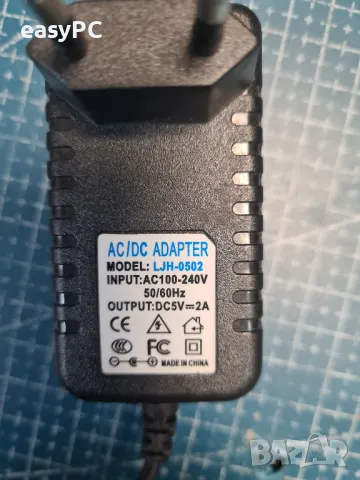 Оригинален захранващ адаптер LJH-0502 5V 2A, снимка 2 - Друга електроника - 50222477