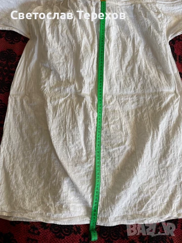 Продавам автентична ленена дамска риза за носия, снимка 6 - Ризи - 51310949
