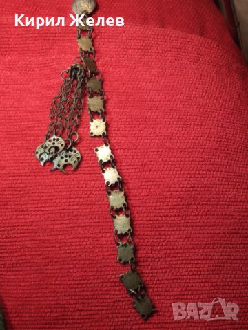 19 ВЕК ВЪЗРОЖДЕНСКИ НАКИТ СРЕБРО САЧАН ОРНАМЕНТИКА РЪЧНА ИЗРАБОТКА КУЧКА ОСМАНСКА ЗАБОДКА БИЖУ 26448, снимка 2 - Антикварни и старинни предмети - 34884075