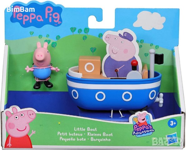 Оригинална фигурка Peppa Pig с малка лодка / Hasbro, снимка 3 - Фигурки - 43179952