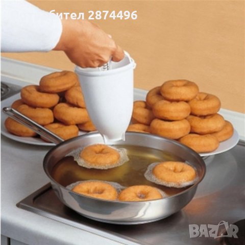 2643 УРЕД ЗА ПРАВЕНЕ НА ПОНИЧКИ DONUT MAKER, снимка 1 - Други стоки за дома - 35172077