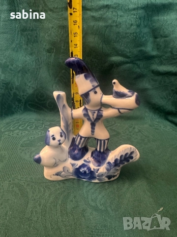 Порцеланови руски фигури/статуетки Гжел (Гжель), снимка 6 - Други ценни предмети - 52038342