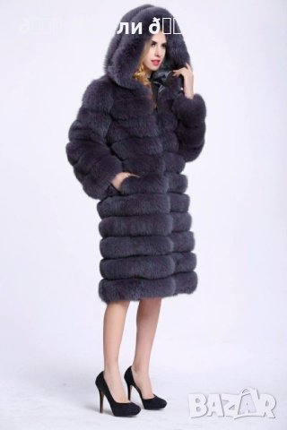 Палто с естествен косъм от чинчила