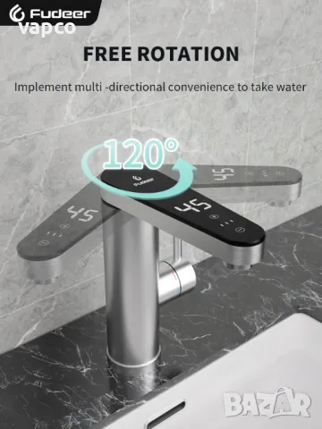 Проточен смесител с дисплей и сензорни бутони подходящ за кухня и баня, снимка 2 - Смесители - 48840991