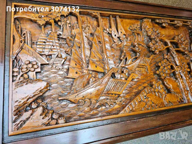 Уникална Китайска холна маса с дърворезба, снимка 3 - Маси - 51552737