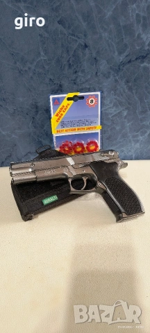 Масивен метален пистолет с капси Colt комплект с кобур Джоралди , снимка 3 - Колекции - 53386030