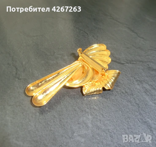 Винтидж 3Д брошка с пеперуда , снимка 5 - Други - 49262650