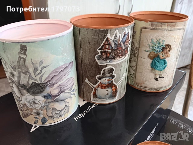 Коледен моливник HANDMADE, снимка 3 - Декорация за дома - 52170255