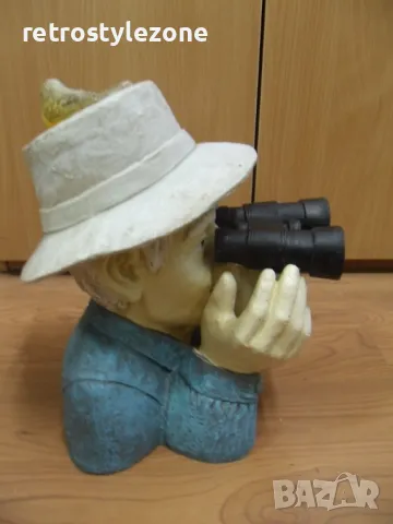 № 7763 стара настолна фигура   , снимка 2 - Други ценни предмети - 48030188