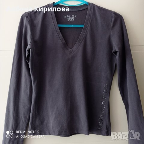 Сalvin Кlein Jeans в графит цвят, M р-р, снимка 3 - Блузи с дълъг ръкав и пуловери - 32574039