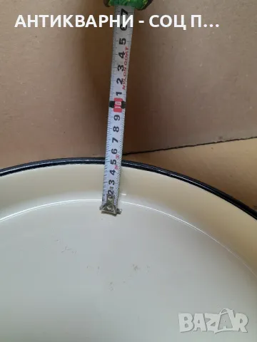 Соц Стара Емайлирана Тава За Баница., снимка 7 - Антикварни и старинни предмети - 49200369