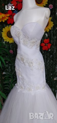 сватбена булчинска рокля русалка, снимка 1 - Сватбени рокли - 43289886