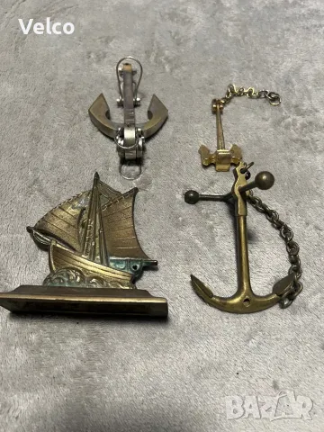български котви и корабче от бронз, снимка 2 - Антикварни и старинни предмети - 50392595