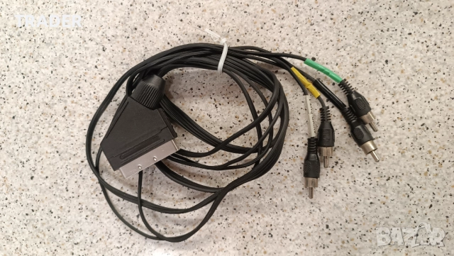 SCART адаптер с 4 RCA аудио / видео кабели чинча, снимка 5 - Други - 31166225