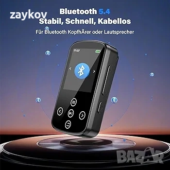 128GB MP3 плейър Bluetooth 5.3, LIUWID мини, снимка 2 - Друга електроника - 53112706