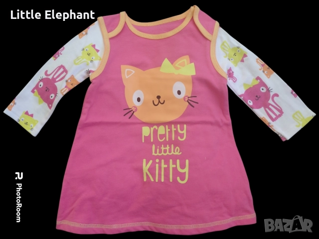 Рокличка за 6-9 мес момиченце"Pretty little Kitty" котенце,колекция"Animals",Англия/нова