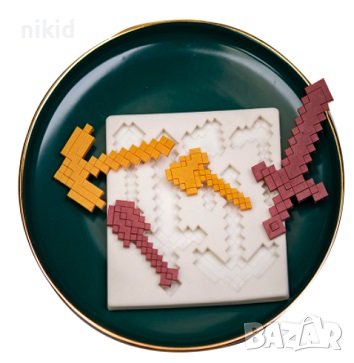 Лего Сабя саби Майнкрафт minecraft силиконов молд форма фондан гипс, снимка 3 - Форми - 36887487