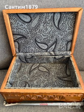 Красива дървена кутия за бижута-10, снимка 4 - Антикварни и старинни предмети - 43986512