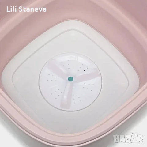 Мини сгъваема пералня с центрофуга - 12 литра, снимка 6 - Перални - 51110260