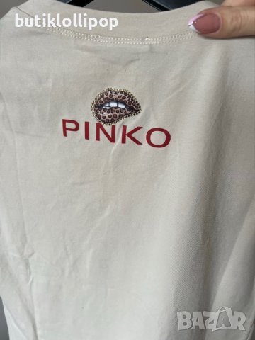 Тениска pinko целувки, снимка 3 - Тениски - 39633796