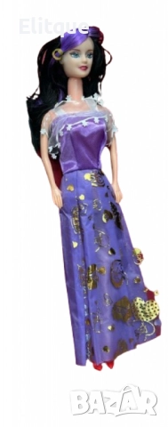 Вълшебни кукли – Елегантност в бяло, синьо и лилаво, снимка 5 - Кукли - 52716567