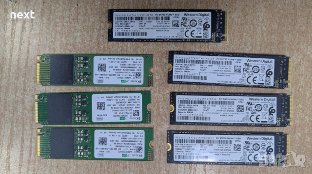 SSD 256GB M.2 2280 NVMe Western Digital, SK hynix + Гаранция