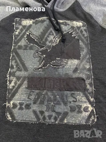 Мъжка блуза с дълъг ръкав и качулка American Eagle - M, снимка 3 - Суичъри - 49100780