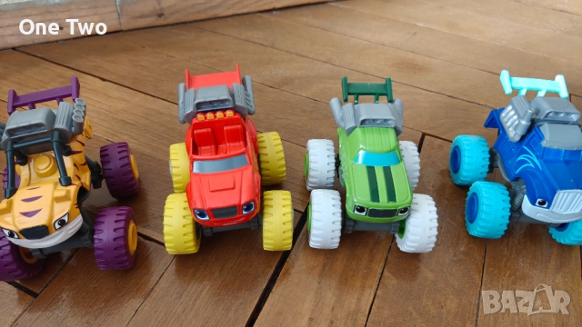 6 бр. колички от "Пламъчко и машините" (Blaze and the Monster Machine, снимка 3 - Коли, камиони, мотори, писти - 52532637