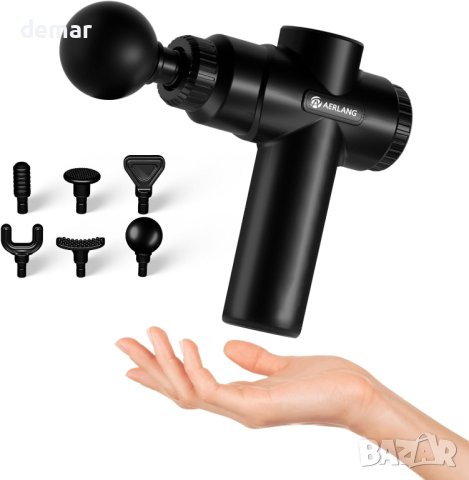 AERLANG Massage Gun Преносим ръчен мускулен масажор, снимка 4 - Други - 43582959