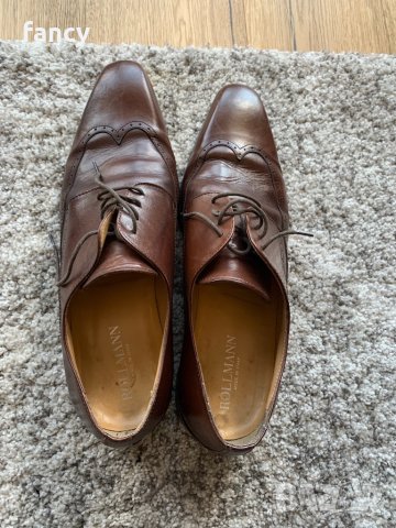 Мъжки кафяви обувки Rollmann - естествена кожа, снимка 10 - Официални обувки - 32357952