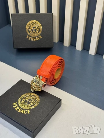 колани от естествена кожа в кутия versace , снимка 6 - Колани - 50580402