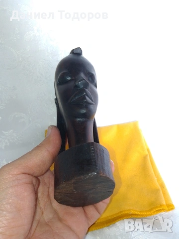 Африканска Дървена Фигура , Абанос., снимка 7 - Декорация за дома - 53246383