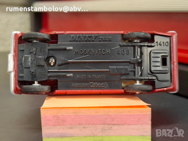 Москвич 408, Dinky toys, 1:43, снимка 5 - Антикварни и старинни предмети - 52914283