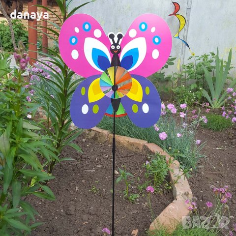 2895 Вятърна въртележка за градина или балкон Животинчета, снимка 3 - Градински мебели, декорация  - 36908236