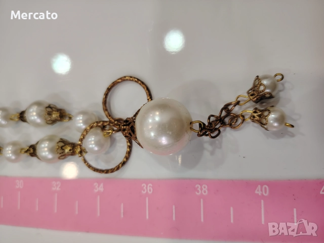 Перлен гердан АРТ №112, снимка 4 - Колиета, медальони, синджири - 52321451