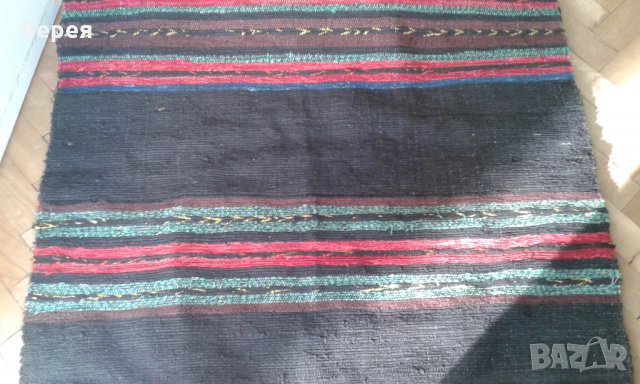 Ръчно тъкана памучна черга, снимка 3 - Антикварни и старинни предмети - 27736092