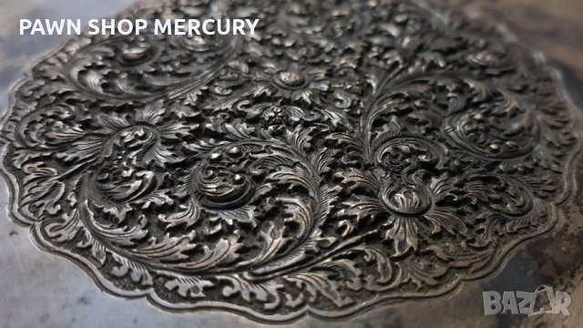 Продавам азиатска сребърна чиния от края на 19 век, снимка 2 - Антикварни и старинни предмети - 32830779