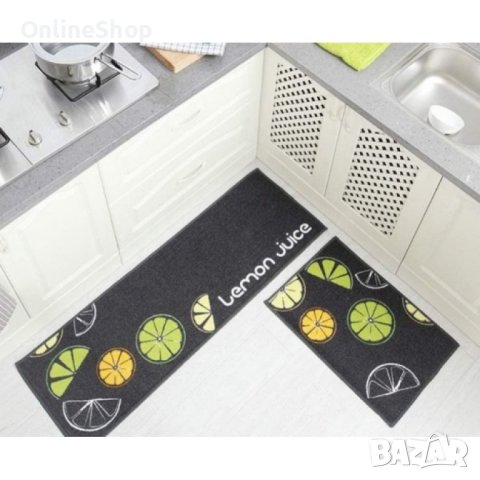 Комплект водоустойчиви противоплъзгащи постелки за кухня, различни цветове, снимка 11 - Пътеки - 43855064