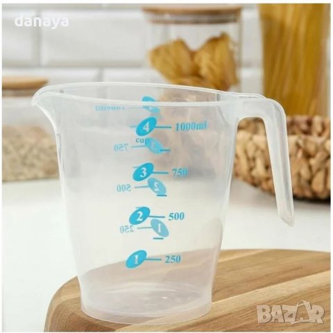 2973 Кухненска мерителна кана мензура мерилка, 1000 ml, снимка 3 - Аксесоари за кухня - 37991365