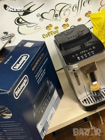 Кафемашина кафе автомат delonghi magnifica evo с гаранция, снимка 4 - Кафемашини - 52645888