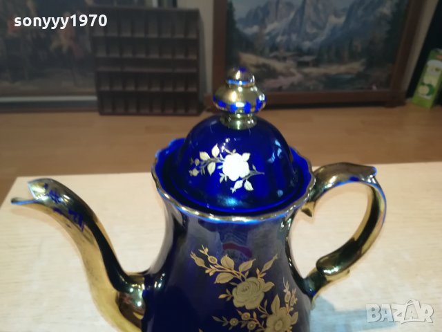 ECHT KOBALT-24 KARAT GOLD-BAVARIA PORZELLAN GERMANY 1411211043, снимка 9 - Антикварни и старинни предмети - 34798235