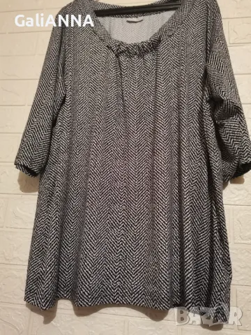 СТРАХОТНА ТУНИКА ЕФЕКТЕН ДЕСЕН 4XL-5XL, снимка 4 - Туники - 49732633