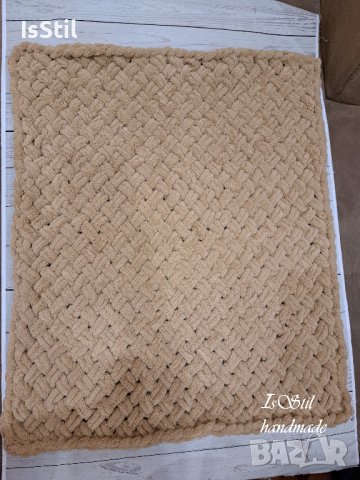 Бебешко одеяло, плетена пелена, подарък изписване бебе, новородено, снимка 4 - Спално бельо и завивки - 43998983