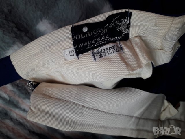 Тъмносин дамски клин с ципове нов, снимка 3 - Клинове - 28321329