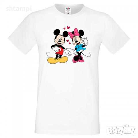 Мъжка тениска Mickey & Minnie 7 Подарък,Изненада,Рожден ден, снимка 9 - Тениски - 36575586