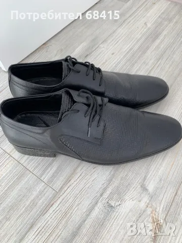 Официални мъжки обувки естествена кожа