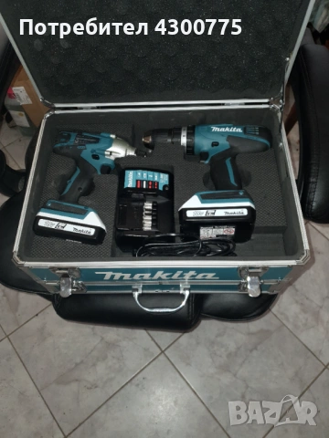 Акумулаторен винтоверт Makita TD127D + Акумулаторен ударен винтоверт Makita HP457D, 18 V, 1.5 Ah, с , снимка 8 - Винтоверти - 53080570