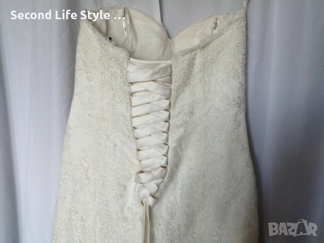 Сватбена рокля Sincerity Bridal р-р L-XL - цвят слонова кост, снимка 13 - Сватбени рокли - 52973174