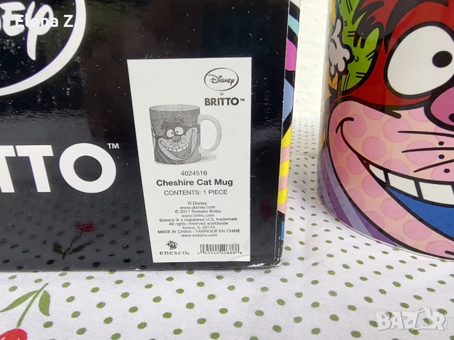 Голям мъг чеширската котка Romero Britto , снимка 9 - Декорация за дома - 52624562