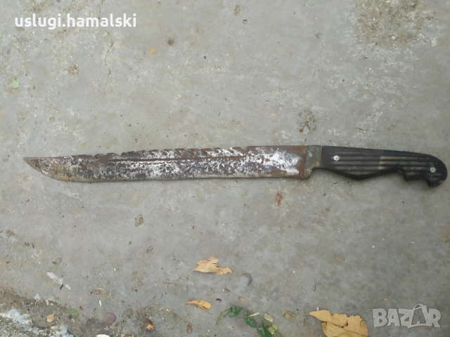 Голям стар нож/мачете, снимка 1
